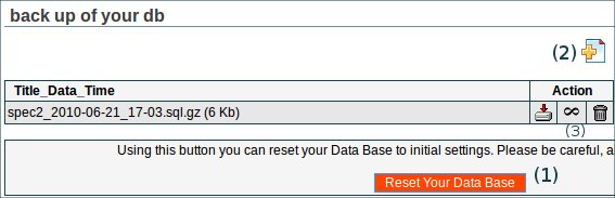 DataBase Backup Tool